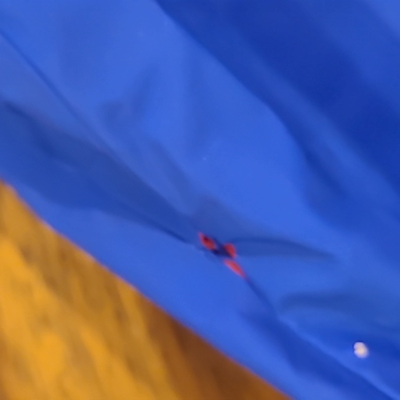 Columbia L Mens Blue Rain Pants Snap Pockets and Elastic Waist Durable.  Vintage - Picture 4 of 7